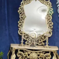 آینه و شمعدان برنز|آینه|آبیک, |دیوار