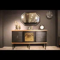 ست آینه کنسول چوبی مدل زمرد|بوفه، ویترین، کنسول|ارومیه, |دیوار