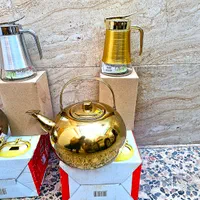 ست کتری،شکرپاش طلایی|قوری، کتری، قهوه‌ساز دستی|اهواز, حصیرآباد|دیوار