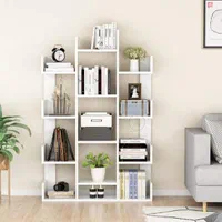 بوفه و کتابخانه مدل کاکتوس ۲ سفید|کتابخانه، شلف، قفسههای دیواری|تبریز, |دیوار