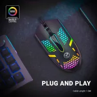 موس گیمینگ RGB دار 4دکمه 6دکمه رقص نور دار حرفه ای|قطعات و لوازم جانبی رایانه|قم, امامزاده ابراهیم|دیوار