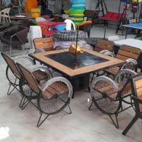 ست آتشدان ترمو ود فلزی  کد ۲۲۱۲|مبلمان خانگی و میز عسلی|چهارباغ, |دیوار