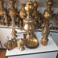 سماور ۶ ذغالی جیران برنجی زغالی گازی سماوری منقل|سماور، چای‌ساز، قهوه‌ساز|اهواز, زرگان|دیوار