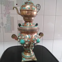 سماور عتیقه مسی|صنایع دستی و سایر لوازم تزئینی|تهران, فاطمی|دیوار