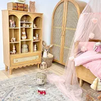 تخت خواب نوزاد دراورکمد ویترین کودک سیسمونی سرویس|تخت و سرویس خواب|اراک, |دیوار