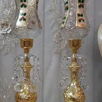 شمعدان طرح چک کریستال|صنایع دستی و سایر لوازم تزئینی|تهران, دولاب|دیوار