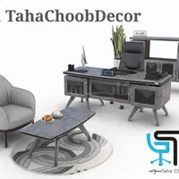 میزدفترشرکت مدیریتی ریاستی نئوپان ملامینه دفتربانک|مبلمان اداری|قزوین, |دیوار