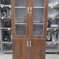 کتابخانه زونکن خور درب شیشه اثاث مارکت|کتابخانه، شلف، قفسه‌های دیواری|سیرجان, |دیوار
