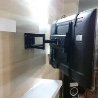 شلف براکت پایه tv چرخشی نصب کنج دیوار نصابها|میز تلویزیون|اندیشه, |دیوار