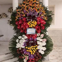 تاج گل نمایشگاه افتتاحیه ترحیم ختم بازارگل تهران