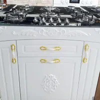 اجاق گاز ام دی اف صحفه شیشه ای و استیل تکنو جنرال