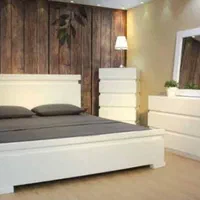 تخت دو نفره سفید / دیاموند|تخت و سرویس خواب|قشم, |دیوار