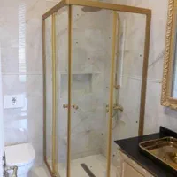 کابین حمام و پارتیشن شیشه ای ریلی طلایی ترک کد ۶۱|لوازم حمام|تهران, سلسبیل جنوبی|دیوار