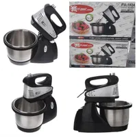 همزن برقی کاسه چَرخشی FUMA ژاپنی 4 تیغه تمام استیل