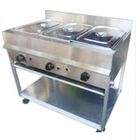 سرخ کن گازی 3 لگنه با بن ماری عمق 20 سانت نووآکبند