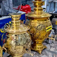 سماور گازی سنتی طلایی|سماور، چای‌ساز، قهوه‌ساز|ساری, |دیوار