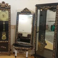 ست  ساعت بوفه و آینه و میز|بوفه، ویترین، کنسول|یزد, |دیوار