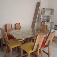 میز ناهار خوری شش نفره و بار دو نفره