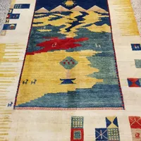 فرش دستباف گبه ۶متری شیراز مارکدار پشم و رنگ مرغوب|فرش|تهران, بازار|دیوار