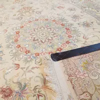 جفت ذرع‌ونیم دستباف تبریز خطیبی چله‌ابریشم ۵۰رج پر|فرش|تهران, بازار|دیوار