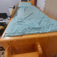 تخت دو طبقه چوبی اصل|تخت و سرویس خواب|تایباد, |دیوار