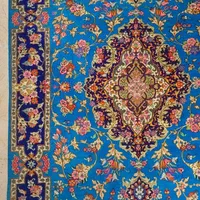 فرش دستباف قالیچه دستبافت تمام ابریشم ۷۰ رج قم|فرش|تهران, پونک|دیوار