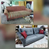تعمیرات مبلمان راحتی تعویض رویه روکوبی پارچه صندلی|خدمات پیشه و مهارت|پردیس, |دیوار