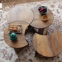 میز عسلی چهار تایی پازلی  قهوه ای روشن ام دی اف|مبلمان خانگی و میز عسلی|اصفهان, باغ فدک|دیوار