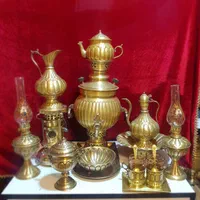 سماور ذغالی آرین گازی برنجی زغالی منقل سماوری|کلکسیون اشیاء عتیقه|اهواز, زرگان|دیوار