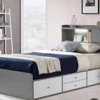 تخت یک نفره.سرویس خواب.تخت یک نیم نفره نرگس|تخت و سرویس خواب|مشهد, گلبرگ شمالی|دیوار