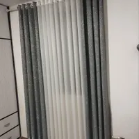 پرده درحدنو با زیر پرده حریر ساتن