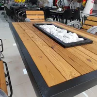 نیمکت آتشدان/گازی/میز/مبلمان/باغی ویلا اتشکده|صندلی و نیمکت|چهارباغ, |دیوار