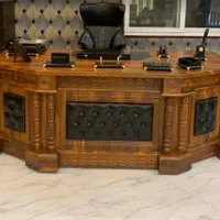 میز MDF تمام وکیوم ممبران جلو چرم لمسه خور مدیریتی|دفتر کار|دماوند, |دیوار