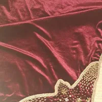 رومیزی سرمه دوزی مخمل زرشکی|پرده، رانر، رومیزی|تهران, تجریش|دیوار