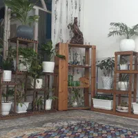 استند گل.لوستر چوبی.پایه گل.سینی چوبی.چوب ترموود|صنایع دستی و سایر لوازم تزئینی|اصفهان, رحیم‌آباد|دیوار