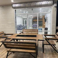 مبلمان میز و صندلی چوبی فلز باغی ویلا باغ کافه چوب|مبلمان خانگی و میز عسلی|دزفول, |دیوار