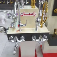 شیر آلات اهرمی مشکی طلایی