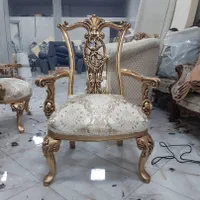 مبل استیل هفت نفره تمام چوب کلاسیک چپندر مصری|مبلمان خانگی و میز عسلی|رباط‌کریم, رباط‌کریم|دیوار