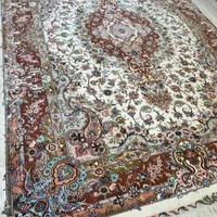 جفت فرش ۹ متری دستباف طرح تبریز طرح خطیبی|فرش|تهران, آبشار تهران (دریاچه)|دیوار