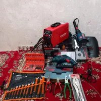 پک ۹قلم دستگاه جوش سنگ فرز دلر اچار جعبه بوکس|ماشین‌آلات صنعتی|مشهد, مهدی آباد|دیوار