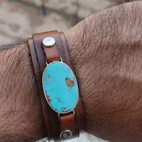 دستبند مردانه فیروزه