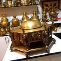 چهار لیتری سماور ذغالی برنجی زغالی