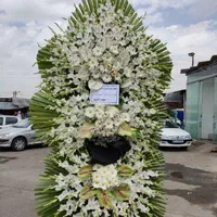 تاج گل برای عرض تسلیت ترحیم ختم دو طبقه سه طبقه|گل و گیاه طبیعی|تهران, شهرک محلاتی|دیوار