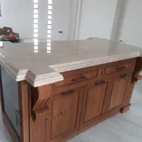 صفحه سنگ کابینت و کانتر کرم