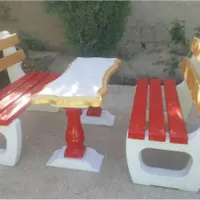 میز نیمکت صندلی بتنی پلیمری خالد آباد دشتکوه|مصالح و تجهیزات ساختمان|شیراز, ویلاشهر|دیوار