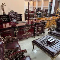 مبلمان کلاسیک اداری مبل چوبی منبتی میزچوبی شاهی|دفتر کار|تهران, شهرک ولیعصر جنوبی|دیوار