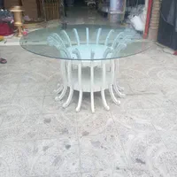 میز مارال دست دوم با شیشه سکوریت