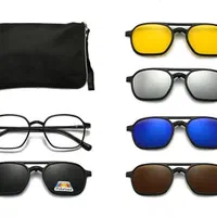 عینک طبی ریبن با ۵ کاور آفتابی کد ۱۰۰۱