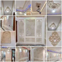 نقاشی ساختمان کاغذ دیواری قاب بندی گچبری رنگ کاری|خدمات پیشه و مهارت|قرچک, |دیوار