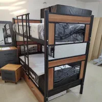 تخت دوطبقه فلزی و چوبی و تک نفره